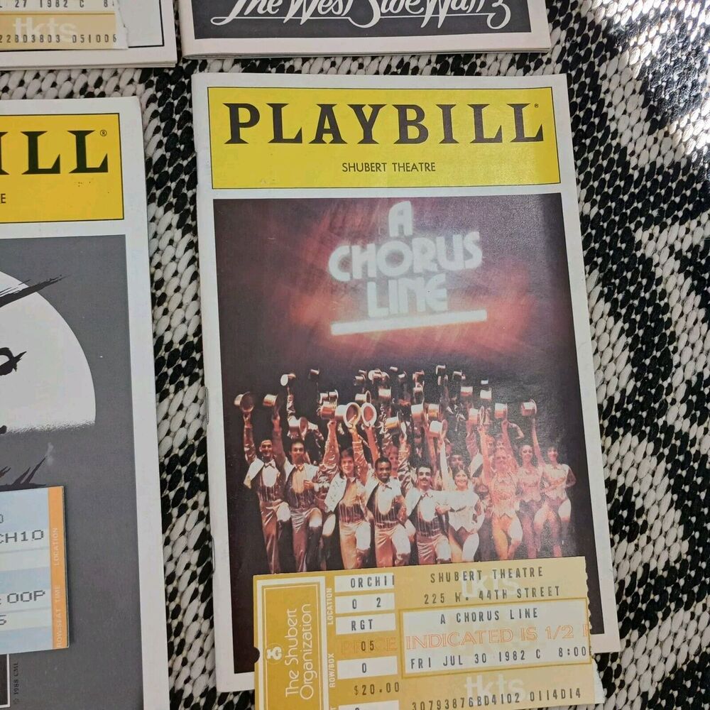 Broadway Playbill‎ Lot 12 With Ticket Stubs 80s 90s Shoes NYC - Picture 2 of 13
